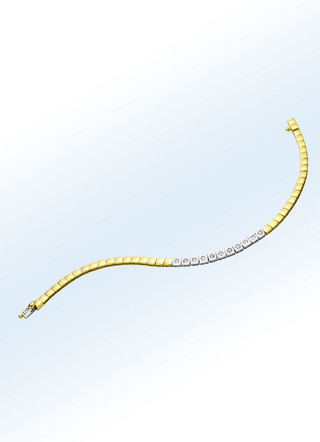 Armband in Bicolor mit Brillanten