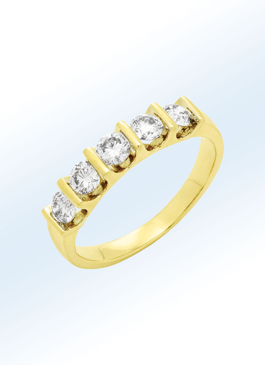 Ringe - Damenring aus Gold mit Brillanten, in Größe 160 bis 220, in Farbe  Ansicht 1