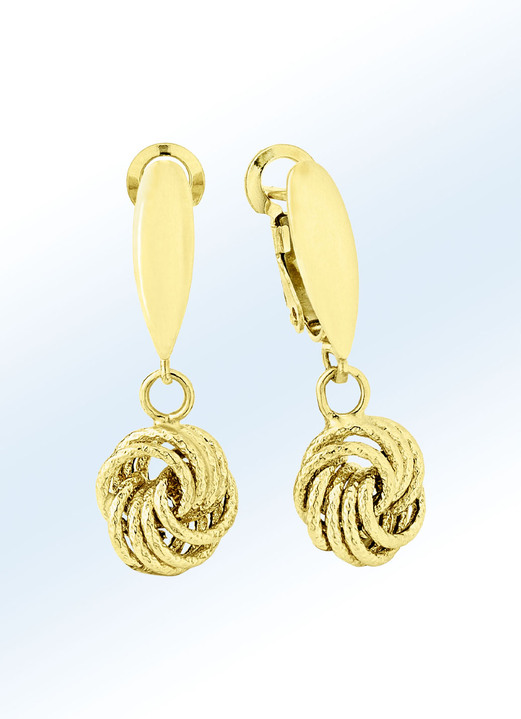 Ohrschmuck - Schicke Ohrringe aus Gold, in Farbe  Ansicht 1