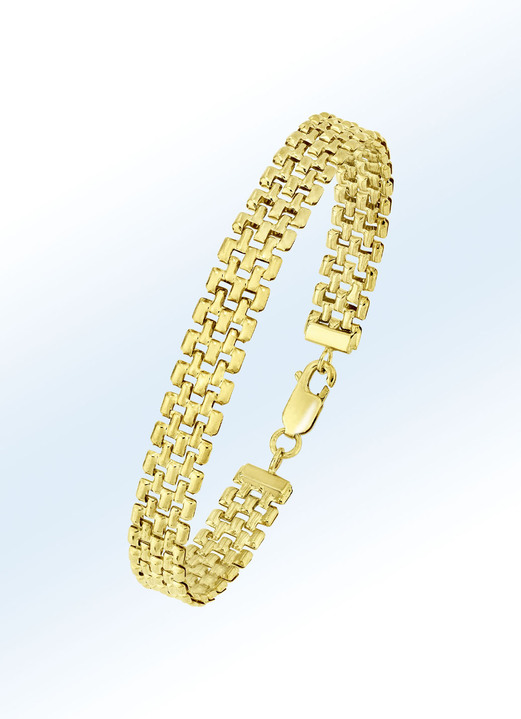 - Halskette oder Armband im Backstein-Design, in Farbe , in Ausführung Armband, 19 cm lang Ansicht 1