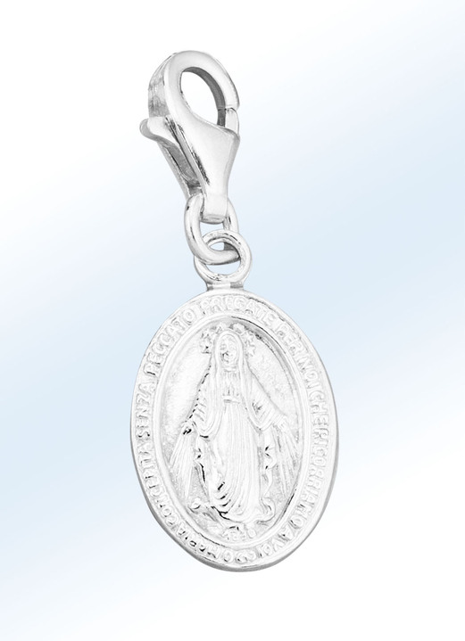 - Charm-Anhänger aus Silber, in Farbe , in Ausführung Marienbildnis Ansicht 1