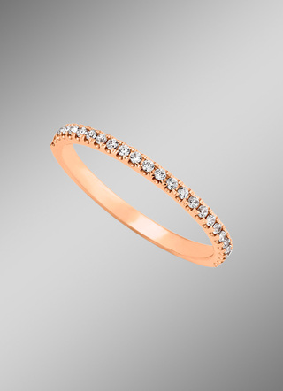 Feiner Vorsteckring mit Brillanten