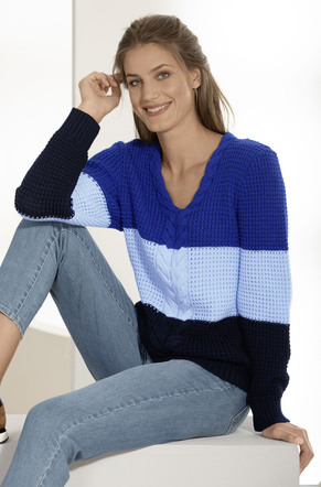 Pullover in Color-Blocking