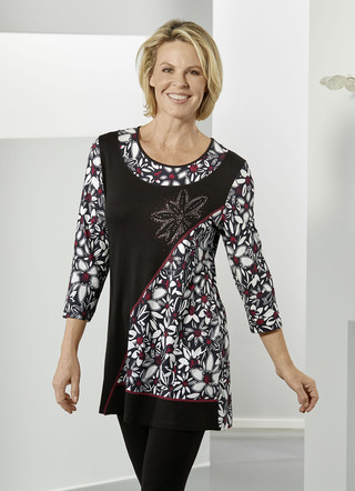Hinreissendes Longshirt mit 3/4-langen Ärmeln
