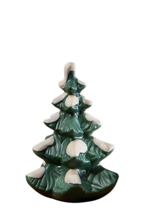 - Winterliche Szene aus Feinsteingut , in Farbe GRÜN, in Ausführung Weihnachtsbaum Ansicht 1