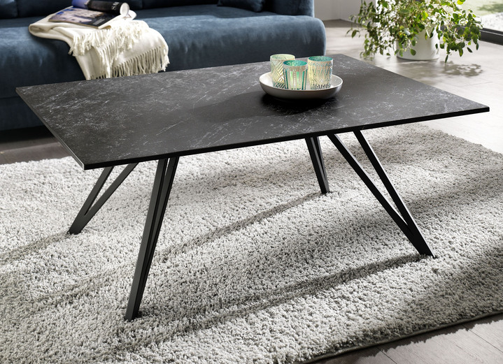 - Couchtisch mit Keramikplatte, in Farbe SCHWARZ-ANTHRAZIT