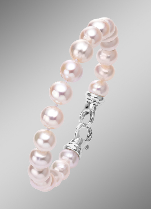 Armbänder - Armband mit Süsswasser-Zuchtperlen, in Farbe  Ansicht 1