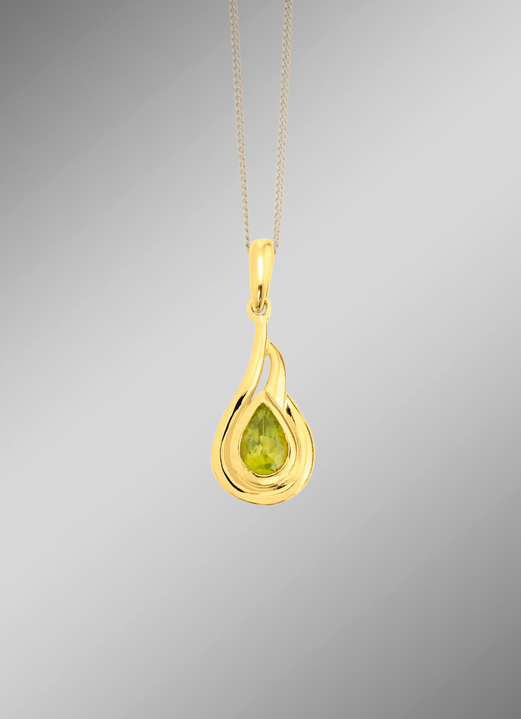 - Anhänger mit Peridot, in Farbe