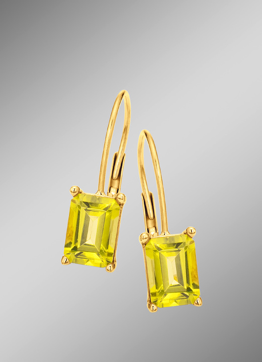 Ohrschmuck - Ohrringe mit echt Peridot, in Farbe  Ansicht 1