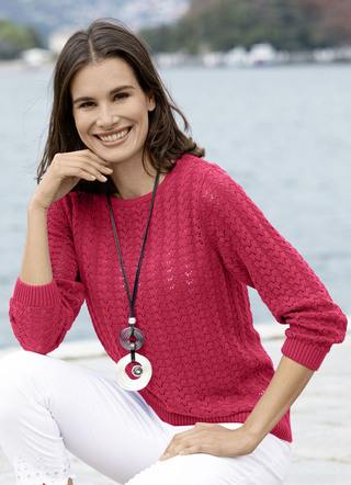 Pullover mit Ajourmuster