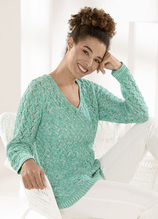 Pullover mit Ajourmuster