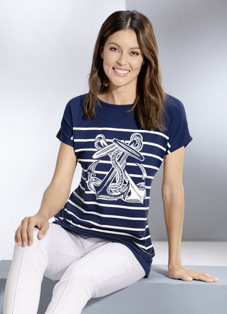 Shirt mit maritimen Druck