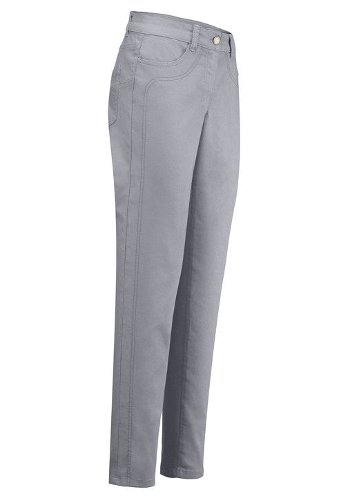 Hosen in Schlupfform - Power-Stretch-Jeans, in Größe 017 bis 092, in Farbe HELLGRAU Ansicht 1