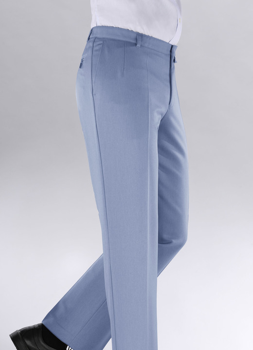 Hosen - «Klaus Modelle»-Unterbauchhose in 4 Farben Hosen - «Klaus Modelle»-Unterbauchhose in 4 Farben, in Größe 025 bis 060, in Farbe TAUBENBLAU MELIERT