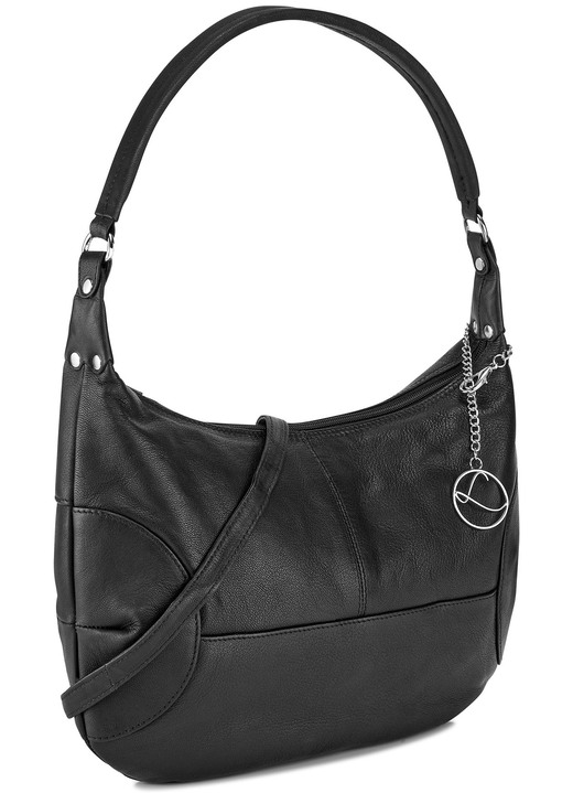 - Laurina Tasche aus Chevreau-Nappaleder, in Farbe SCHWARZ Ansicht 1