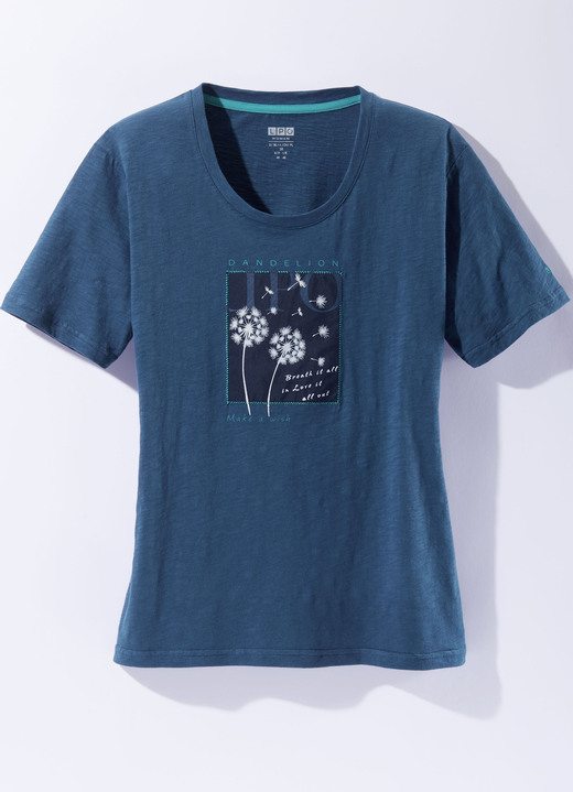 Homewear & Freizeitmode - Shirt von «LPO» in 3 Farben, in Größe 036 bis 050, in Farbe PETROL Ansicht 1