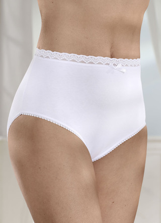 Dreierpack Slips mit Spitze