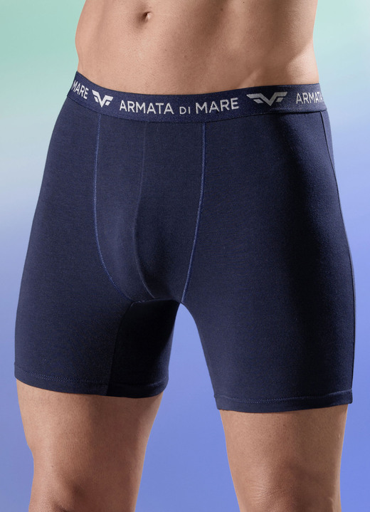 Pants & Boxershorts - Viererpack Pants mit Elastikbund, in Größe 004 bis 011, in Farbe 2X NAVY, 2X BORDEAUX