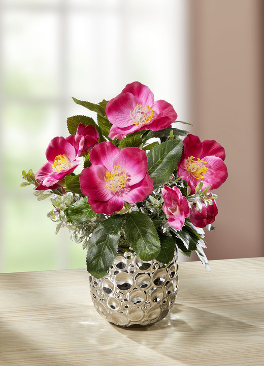 - Gesteck mit Christrosen, in Farbe ROSA