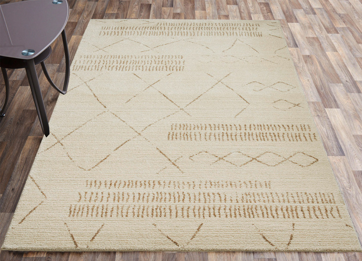 Klassisch - Weiche Brücken und Teppiche, in Größe 103 (Brücke, 60x 90 cm) bis 284 (Teppich, 200x300 cm), in Farbe NATUR