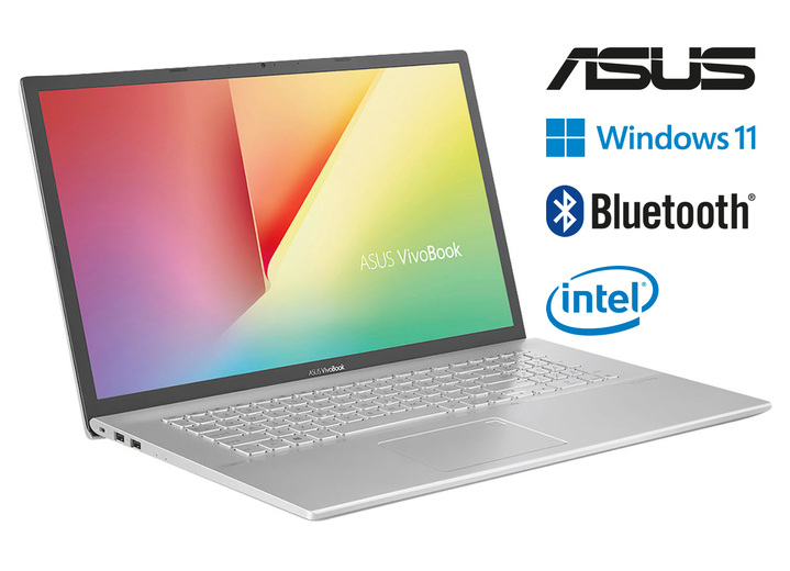 - Asus VivoBook 17 F712EA-AV668W, in Farbe SILBERFARBEN Ansicht 1