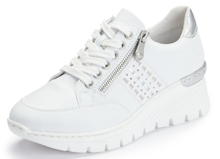 Rieker, bequeme Damen-Sneaker, Weite G, mit Reissverschluss