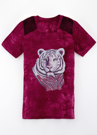 Attraktives Longshirt mit Netzeinsatz in 2 Farben
