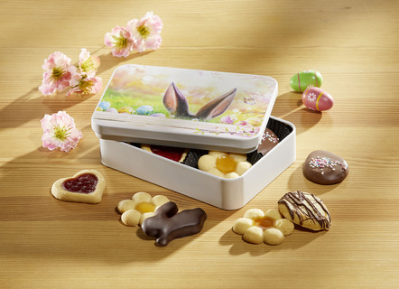 Oster-Geschenkdose mit leckerem Inhalt