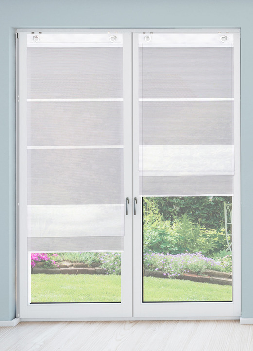 Rollos - Luftig-leichtes und superpraktisches Magnetrollo, in Größe 316 (H130xB 45 cm) bis 328 (H210xB 70 cm), in Farbe WEISS