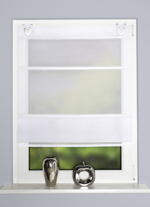 Rollos - Luftig-leichtes und superpraktisches Magnetrollo, in Größe 316 (H130xB 45 cm) bis 328 (H210xB 70 cm), in Farbe WEISS