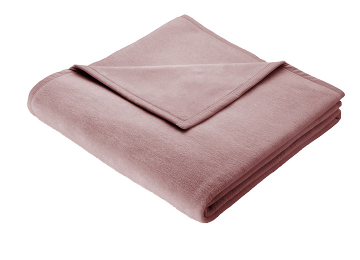 Decken - Hautsympathische Schlafdecke aus 100% Baumwolle, in Größe 185 (Schlafdecke, 100x150 cm) bis 325 (Schlafdecke, 150x220 cm), in Farbe ROSÉ Ansicht 1