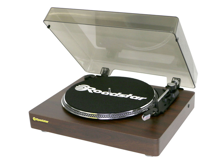 - Roadstar TT-385BT-T Retro-Plattenspieler mit Bluetooth, in Farbe BRAUN