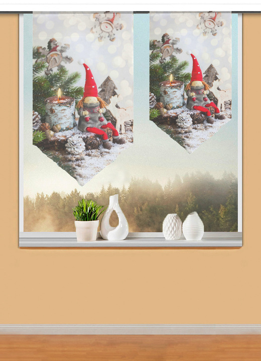 Kurzgardinen - Fensterbehang mit Stangendurchzug, in Größe 309 (80x40 cm) bis 318 (100x60 cm), in Farbe MULTICOLOR Ansicht 1