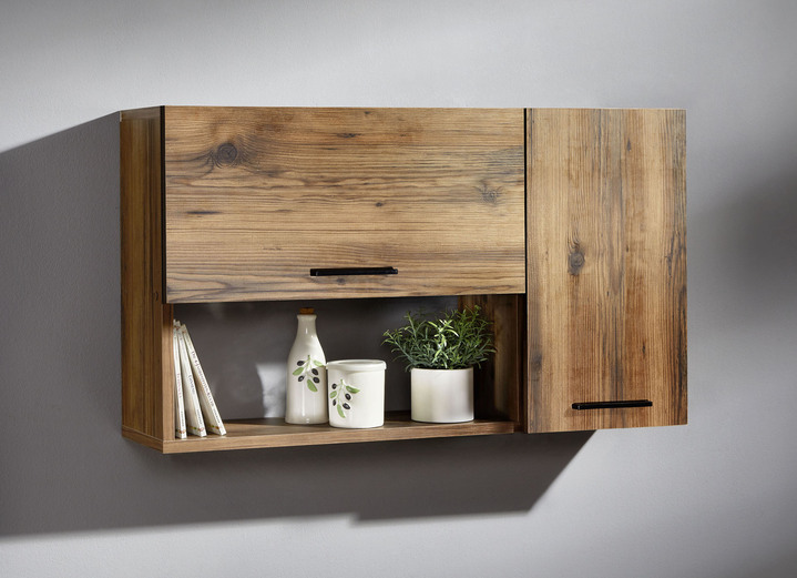 - Funktionaler Wandschrank, in Farbe EICHE Ansicht 1