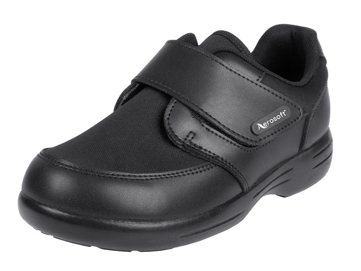 Gesundheitsschuhe - Damen-/Herren-Klettschuh in Weite H für den kräftigen Fuss, in Größe 036 bis 046, in Farbe SCHWARZ Ansicht 1