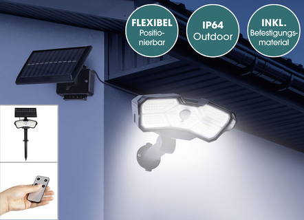 LED-Solarstrahler mit Bewegungsmelder