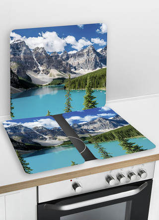 Herdabdeckplatten Bergsee, 2er-Set