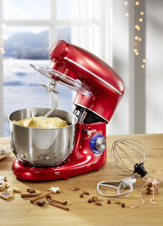 Backen - Profi-Küchenmaschine mit Planetenrührwerk, in Farbe ROT Ansicht 1