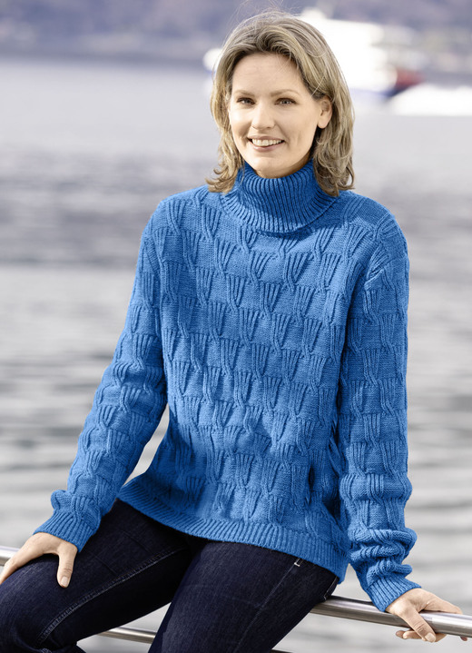 Basics - Pullover mit Alpaka-Anteil, in Größe L(44/46) bis XS(32/34), in Farbe PAZIFIK Ansicht 1