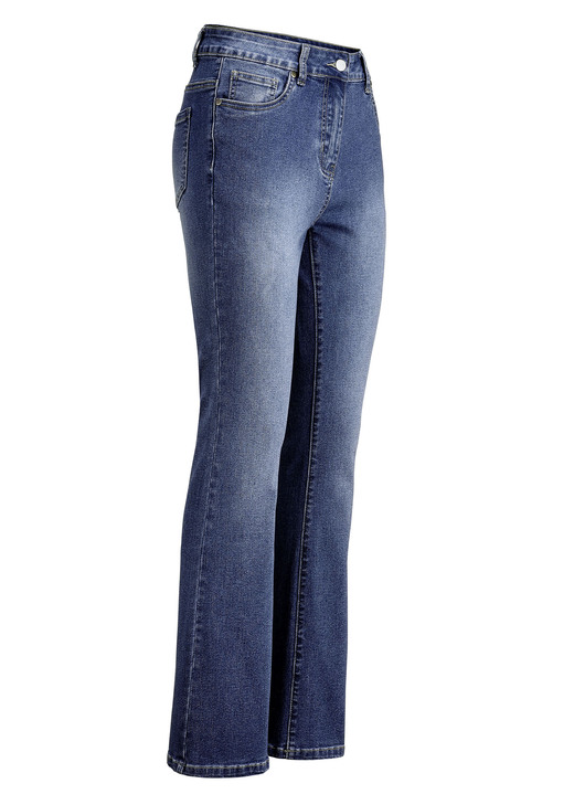 Jeans - Jeans mit leicht ausgestellter Beinweite, in Größe 017 bis 052, in Farbe DUNKELBLAU Ansicht 1