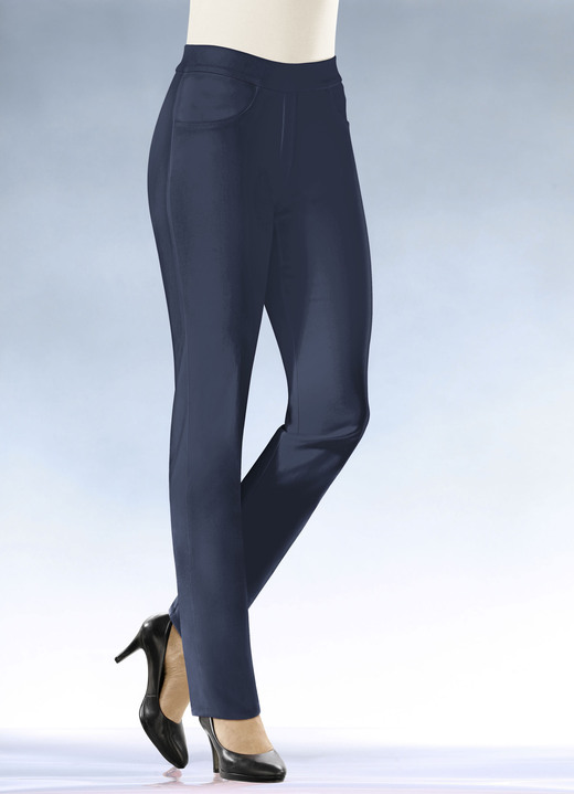 Hosen in Schlupfform - Soft-Stretch-Hose in komfortabler Schlupfform Hosen in Schlupfform - Soft-Stretch-Hose in komfortabler Schlupfform, in Größe 017 bis 052, in Farbe MARINE