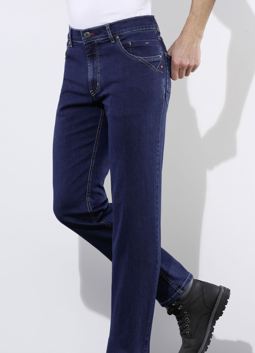 Jeans - «Francesco Botti»-Jeans in 3 Farben, in Größe 024 bis 060, in Farbe DUNKELBLAU Ansicht 1