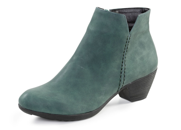 Stiefel & Stiefeletten - Andrea Conti, trendige Damen-Stiefeletten, mit Reissverschluss, in Größe 036 bis 042, in Farbe PETROL Ansicht 1