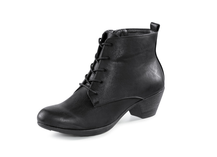 - Andrea Conti Schnür-Stiefelette aus Synthetik, in Größe 036 bis 042, in Farbe SCHWARZ Ansicht 1