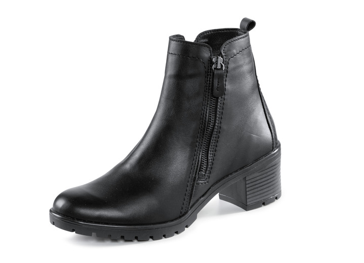Stiefel & Stiefeletten - ELENA EDEN, klassische Damen-Stiefeletten, Winterschuhe, Weite G, mit herausnehmbarem Fußbett, in Größe 036 bis 042, in Farbe SCHWARZ Ansicht 1