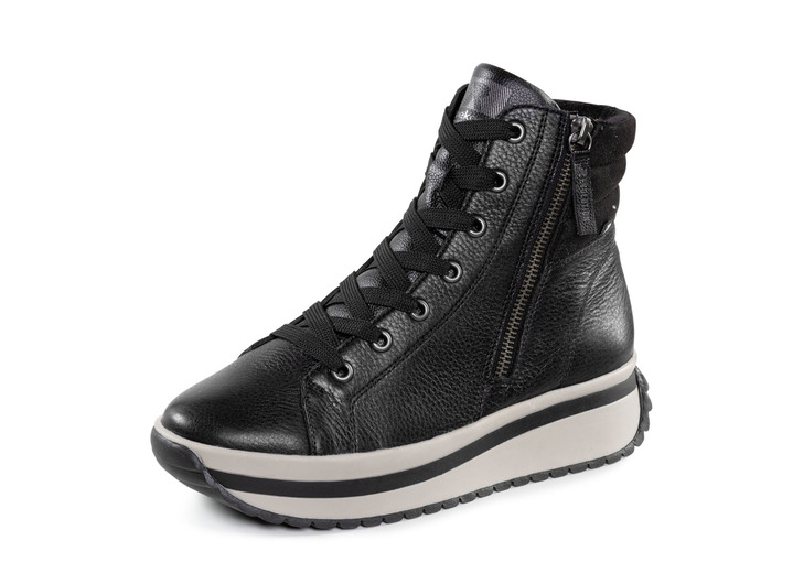 Stiefel & Stiefeletten - Rieker, trendige Damen-Boots, Winterschuhe, mit herausnehmbarem Fußbett, in Größe 036 bis 043, in Farbe SCHWARZ Ansicht 1