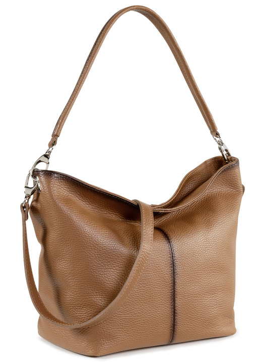 Taschen - Laurina Tasche mit Antk-Effekt, in Farbe COGNAC Ansicht 1