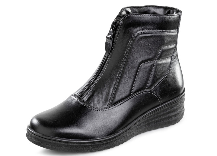 Schuhe - ELENA EDEN, gefütterte Damen-Stiefeletten, Winterschuhe, Weite H, mit Lammfell, in Größe 036 bis 041, in Farbe SCHWARZ Ansicht 1