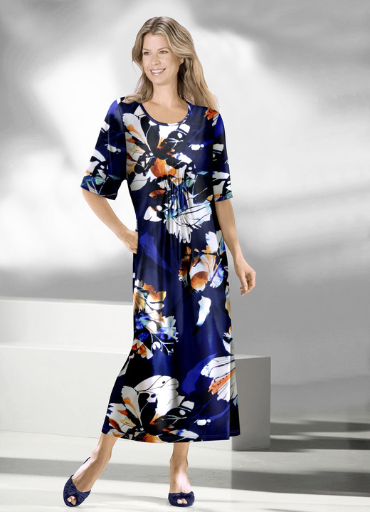 - Kaftan in Schlupfform, in Größe 038 bis 062, in Farbe MARINE-BUNT