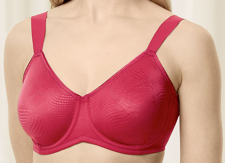 BH mit Formbügel - Triumph-Essential Minimizer Bügel-BH, in Größe 075 bis 095, in Cup F, in Farbe KARMINROT Ansicht 1
